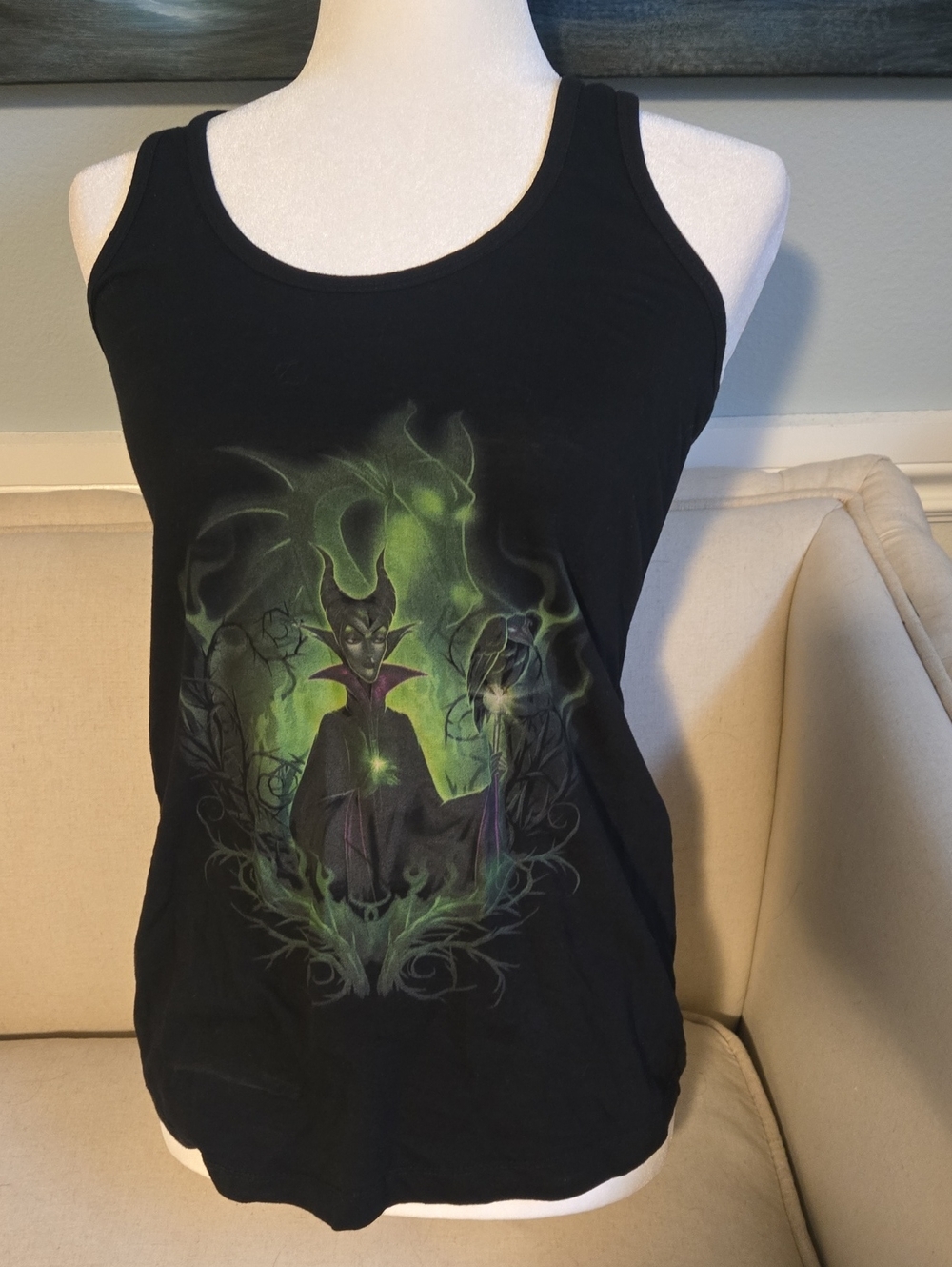 Maleficient black tank